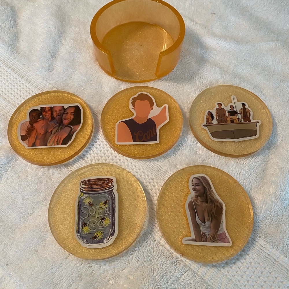 Outer banks coaster set of 5
